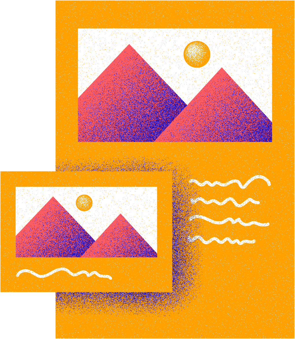 illustrierte Broschüre und Flyer